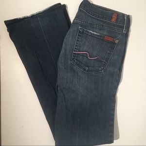 7 For All Mankind Size 28 Bootcut Jeans Pink
